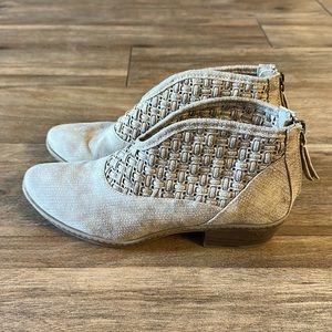 Tan ankle booties